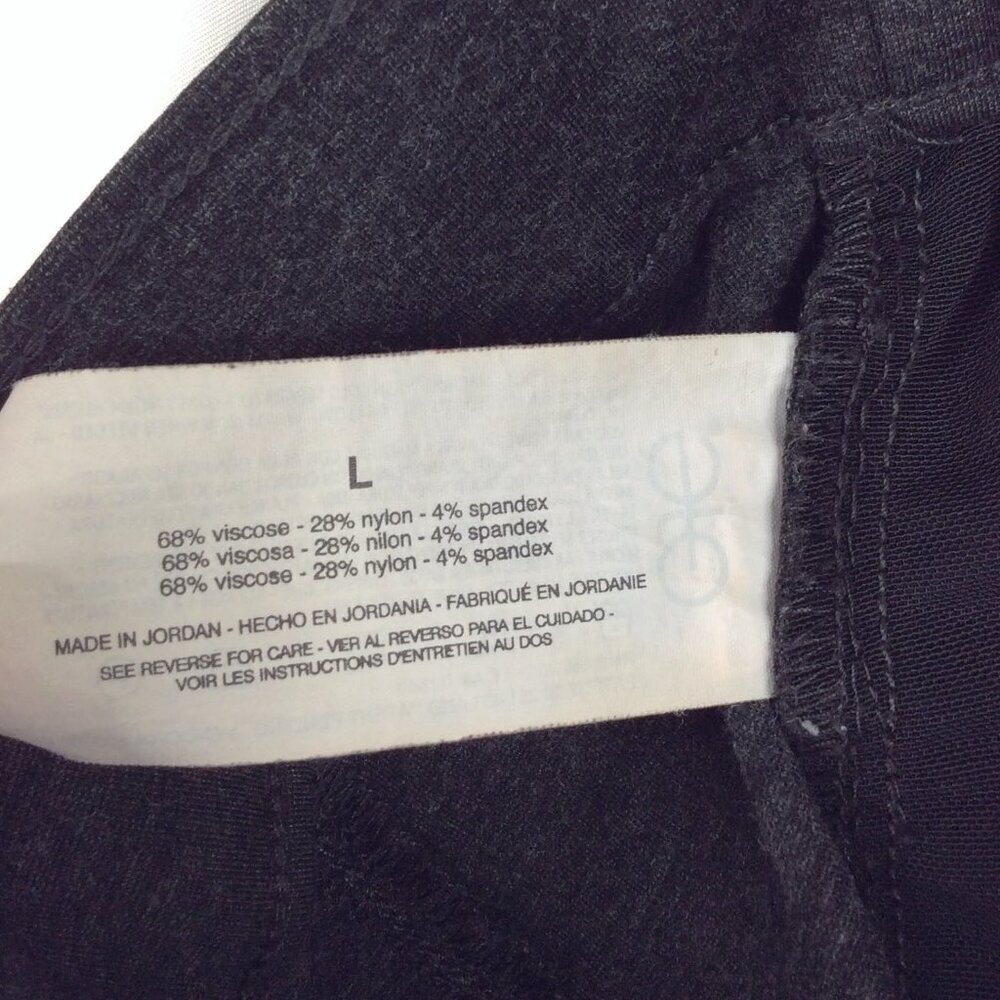 Anne Klein Womens Midweight Tummy Control Ponte Pant Size Large Charcoal Heather - Picture 12 of 12